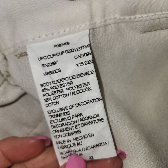 Hang Ten Shorts Mens 34 Tan Check California Chino Hybrid Skate Surf Stretch - Picture 10 of 11